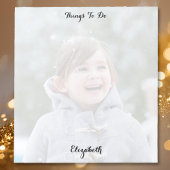 Custom Photo Monogrammed Things To Do List Notepad ノートパッド