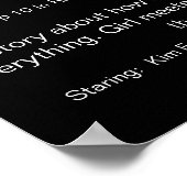 Custom Photo Movie with Your Picture, Title & Cred ポスター (角)