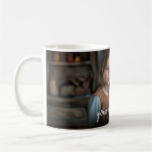 Custom Photo Mug Family, Modern One Photo Easy コーヒーマグカップ (左)