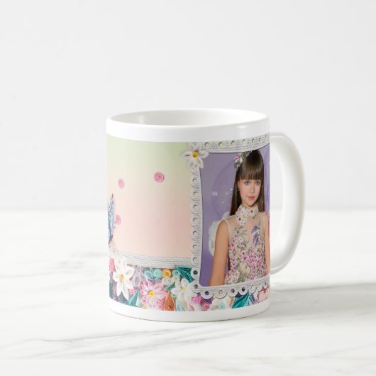 Custom photo Mug, Personalized Coffee Cup, designe コーヒーマグカップ (正面右)