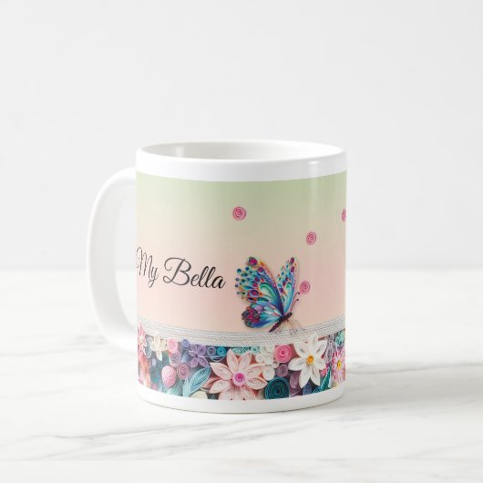 Custom photo Mug, Personalized Coffee Cup, designe コーヒーマグカップ (正面左)