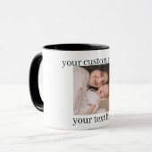 Custom Photo Mug Personalized Gift with Text マグカップ (正面左)