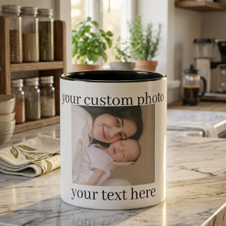 Custom Photo Mug Personalized Gift with Text マグカップ