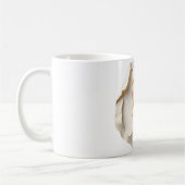 Custom Photo Mug with Modern Abstract Background コーヒーマグカップ (左)