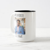 Custom Photo My Favorite Colleague ツートーンマグカップ (正面左)