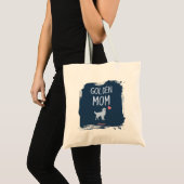 Custom Photo & Name Golden Retriever Mom tote bag トートバッグ (正面(商品))