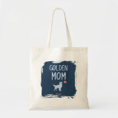Custom Photo & Name Golden Retriever Mom tote bag トートバッグ (正面)