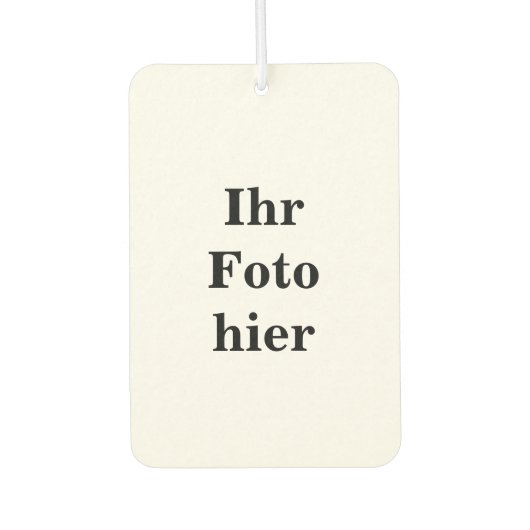 Custom photo name personalized Autolufterfrischer カーエアーフレッシュナー (正面)