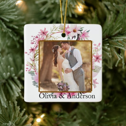 Custom Photo Ornament Personalized Family Picture  セラミックオーナメント (ツリー)