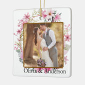 Custom Photo Ornament Personalized Family Picture  セラミックオーナメント (左)