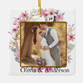 Custom Photo Ornament Personalized Family Picture  セラミックオーナメント (正面)