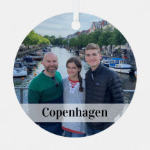 Custom photo ornament - travel keepsake gift