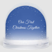Custom Photo Our First Christmas Snow Globe (裏面)