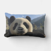 Custom Photo Panda Pillow ランバークッション (正面)