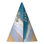 Custom Photo Paper Party Hats Personalized Text パーティーハット (裏面)