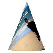 Custom Photo Paper Party Hats Personalized Text パーティーハット (左)