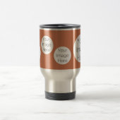 Custom Photo Party travel Mug – Mocha Mousse Brown トラベルマグ (中央)