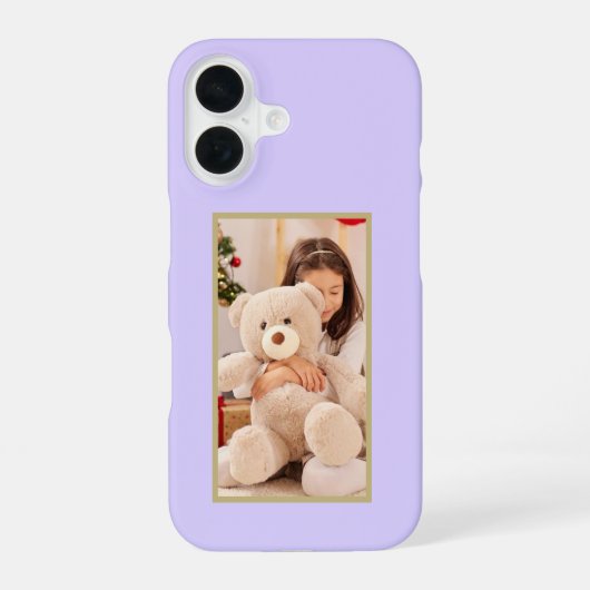 Custom Photo Pastel Lavender Case-Mate iPhone 16ケース (裏面)