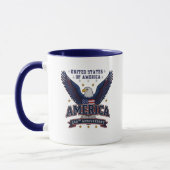 Custom Photo Patriotic Baby First 4th of July マグカップ (左)