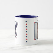 Custom Photo Patriotic Baby First 4th of July マグカップ (中央)