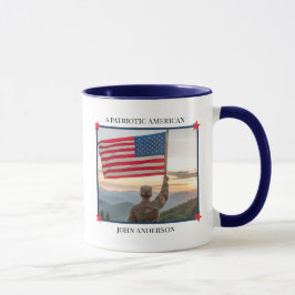 Custom Photo Patriotic Mug マグカップ