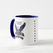Custom Photo Patriotic Mug マグカップ (正面左)