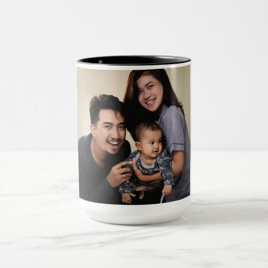 Custom Photo Personalized マグカップ (中央)