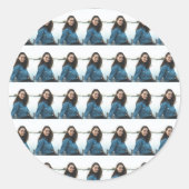 Custom Photo Personalized ラウンドシール (正面)