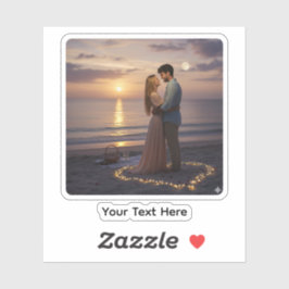 Custom Photo Personalized Custom-Cut Vinyl Sticker シール