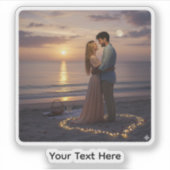 Custom Photo Personalized Custom-Cut Vinyl Sticker シール (正面)