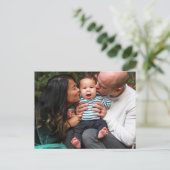 Custom Photo Personalized Family ポストカード (スタンド正面)