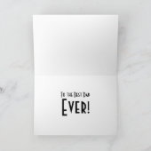 Custom Photo Personalized Father's Day Card カード (内部)