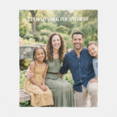 Custom Photo Personalized Fleece Blanket フリースブランケット (正面)