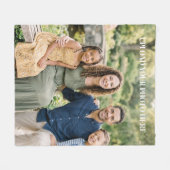 Custom Photo Personalized Fleece Blanket フリースブランケット (正面(横))