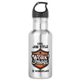 Custom Photo Personalized Job Title & Workplace  ウォーターボトル