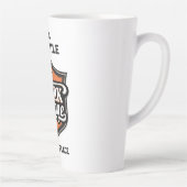 Custom Photo Personalized Job Title & Workplace  カフェラテマグ (右)