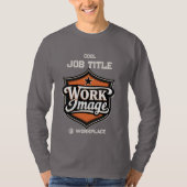 Custom Photo Personalized Job Title & Workplace  Tシャツ (正面)