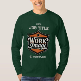Custom Photo Personalized Job Title & Workplace  Tシャツ
