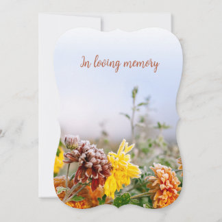 custom photo personalized memorial funeral card 招待状