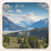 Custom Photo Personalized Picture スクエアペーパーコースター (正面)