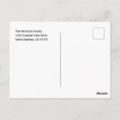 Custom Photo Personalized Picture ポストカード (裏面)