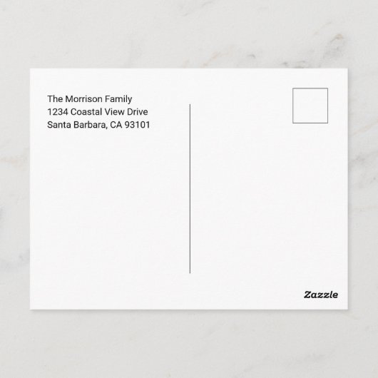 Custom Photo Personalized Picture ポストカード (裏面)