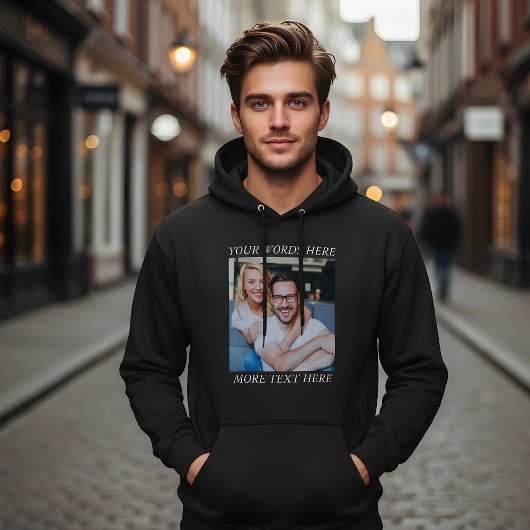 Custom Photo & Personalized Text Graphic Hoodie パーカ
