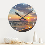 Custom Photo Personalized Wall Clock ラウンド壁時計<br><div class="desc">Upload a photo, add text, and easily create your personalized photo wall clock. Click CUSTOMIZE FURTHER to change the text color. You can TRANSFER this DESIGN on other Zazzle products and adjust it to fit most of the Zazzle items. Standard Studio designs are made in high-resolution vector graphics for a...</div>