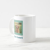 Custom Photo Pet Coffee Mug | Personalized Name コーヒーマグカップ (正面左)