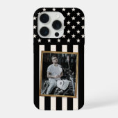 Custom Photo Phone Case, USA Flag Patriotic iPhoneケース (裏面)
