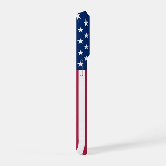 Custom Photo Phone Case, USA Flag Patriotic iPhoneケース (右側面)