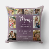 Custom Photo Pillow with Meaningful Mothers Quotes クッション (正面)