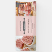 Custom Photo Pink Bakery Rolling Pin Business 横断幕 (縦)