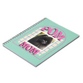 Custom Photo Pom Dog Mom Shirt Pomeranian Owner ノートブック (左側)